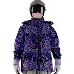 Neon Symphony Design Women s Zip Ski And Snowboard Waterproof Breathable Jacket by dflcprintsclothing