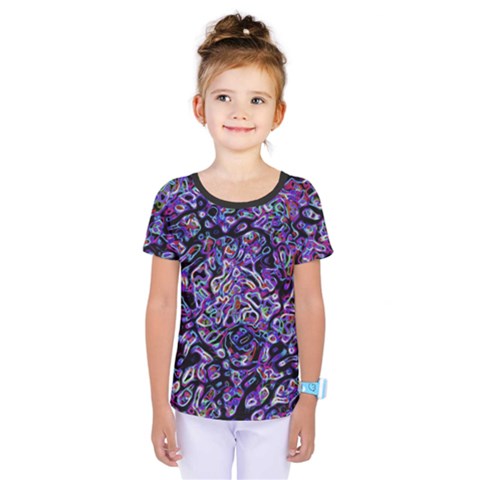 Neon Symphony Design Kids  One Piece T-shirt by dflcprintsclothing