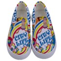 Colorful City Life Horizontal Seamless Pattern Urban City Kids  Canvas Slip Ons View1