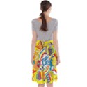 Colorful City Life Horizontal Seamless Pattern Urban City Midi Beach Skirt View2