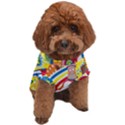 Colorful City Life Horizontal Seamless Pattern Urban City Dog T-Shirt View1