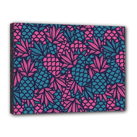 Summer Pineapples Canvas 16  X 12  (stretched)