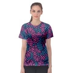 Summer Pineapples Women s Sport Mesh T-shirt