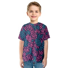 Summer Pineapples Kids  Sport Mesh T-shirt