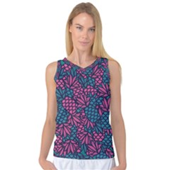 Summer Pineapples Women s Basketball Tank Top