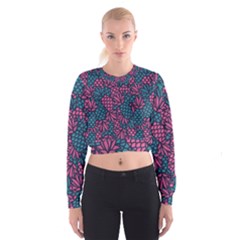 Summer Pineapples Cropped Sweatshirt