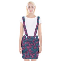 Summer Pineapples Braces Suspender Skirt