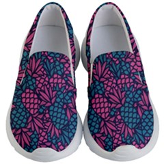 Summer Pineapples Kids Lightweight Slip Ons