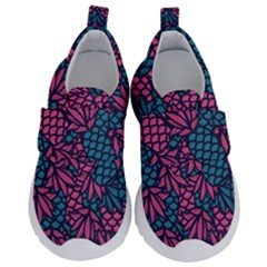 Summer Pineapples Kids  Velcro No Lace Shoes