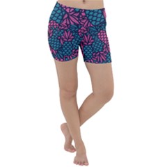 Summer Pineapples Lightweight Velour Yoga Shorts