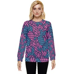 Summer Pineapples Hidden Pocket Sweatshirt by Paksenen