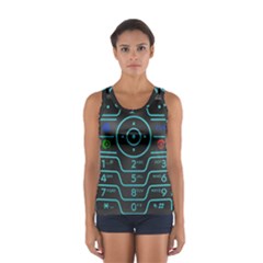 Retro Mobile Device Output Device Sport Tank Top 