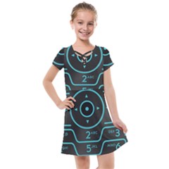 Retro Mobile Device Output Device Kids  Cross Web Dress