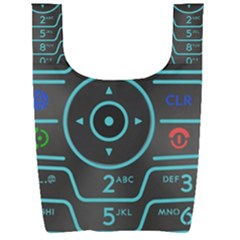 Retro Mobile Device Output Device Foldable Shopping Bag