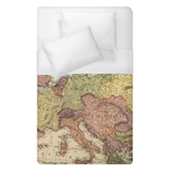 Retro Old Vintage Map Of Europe Duvet Cover (single Size)