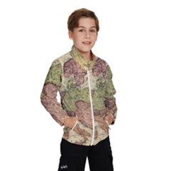 Retro Old Vintage Map Of Europe Kids  Windbreaker