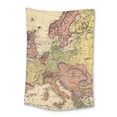 Retro Old Vintage Map Of Europe Small Tapestry by Bedest