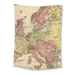 Retro Old Vintage Map Of Europe Medium Tapestry