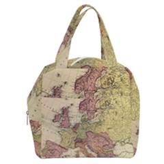 Retro Old Vintage Map Of Europe Boxy Hand Bag