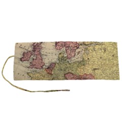 Retro Old Vintage Map Of Europe Roll Up Canvas Pencil Holder (s)