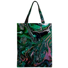 Malachite  Zipper Classic Tote Bag