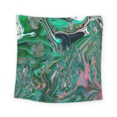 Malachite  Square Tapestry (small) by kaleidomarblingart