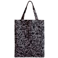 Be True Be Yourself Typographic Print Pattern Zipper Classic Tote Bag