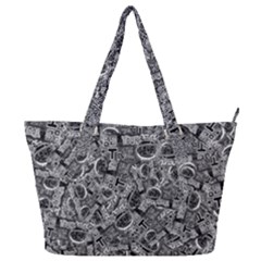 Be True Be Yourself Typographic Print Pattern Full Print Shoulder Bag