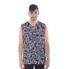 Be True Be Yourself Typographic Print Pattern Men s Basketball Tank Top