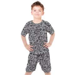 Be True Be Yourself Typographic Print Pattern Kids  T-shirt And Shorts Set