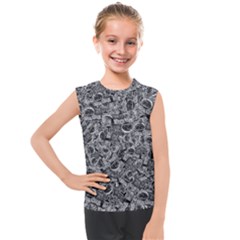 Be True Be Yourself Typographic Print Pattern Kids  Mesh Tank Top by dflcprintsclothing