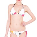  Minimalist Pattern With Simple Lines,flower And Shapes, Creating A Clean And Modern Classic Bikini Set View1