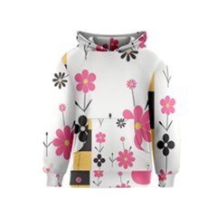  Minimalist Pattern With Simple Lines,flower And Shapes, Creating A Clean And Modern Kids  Pullover Hoodie