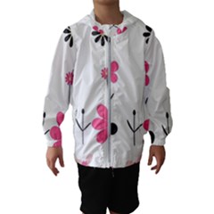  Minimalist Pattern With Simple Lines,flower And Shapes, Creating A Clean And Modern Kids  Hooded Windbreaker