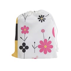  Minimalist Pattern With Simple Lines,flower And Shapes, Creating A Clean And Modern Drawstring Pouch (xl)