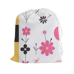  Minimalist Pattern With Simple Lines,flower And Shapes, Creating A Clean And Modern Drawstring Pouch (2xl)