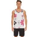  Minimalist Pattern With Simple Lines,flower And Shapes, Creating A Clean And Modern Men s Wide Collar Tank Top View1