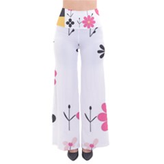  Minimalist Pattern With Simple Lines,flower And Shapes, Creating A Clean And Modern So Vintage Palazzo Pants