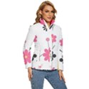  Minimalist Pattern With Simple Lines,flower And Shapes, Creating A Clean And Modern Women s Puffer Bubble Jacket Coat View3