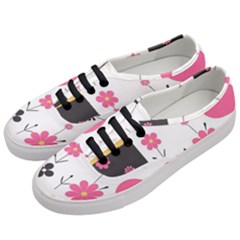  Minimalist Pattern With Simple Lines,flower And Shapes, Creating A Clean And Modern Women s Classic Low Top Sneakers by myclothy