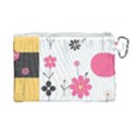  Minimalist Pattern With Simple Lines,flower And Shapes, Creating A Clean And Modern Canvas Cosmetic Bag (Large) View2