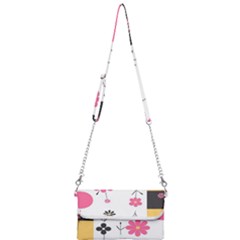  Minimalist Pattern With Simple Lines,flower And Shapes, Creating A Clean And Modern Mini Crossbody Handbag