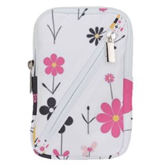  Minimalist Pattern With Simple Lines,flower And Shapes, Creating A Clean And Modern Belt Pouch Bag (large)