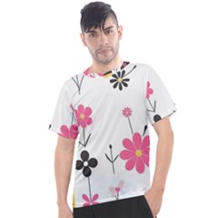  Minimalist Pattern With Simple Lines,flower And Shapes, Creating A Clean And Modern Men s Sport Top