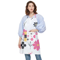  Minimalist Pattern With Simple Lines,flower And Shapes, Creating A Clean And Modern Pocket Apron