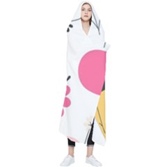  Minimalist Pattern With Simple Lines,flower And Shapes, Creating A Clean And Modern Wearable Blanket by myclothy