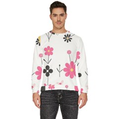  Minimalist Pattern With Simple Lines,flower And Shapes, Creating A Clean And Modern Men s Fleece Sweatshirt by myclothy