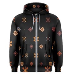 Minimalist Pattern With Simple Lines,flower And Shapes, Creating A Clean And Modern Men s Zipper Hoodie