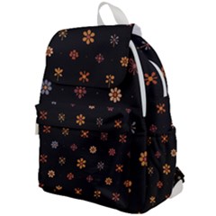 Minimalist Pattern With Simple Lines,flower And Shapes, Creating A Clean And Modern Top Flap Backpack