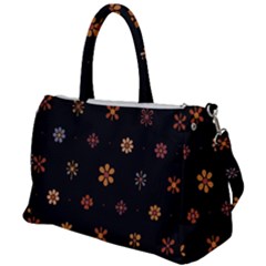 Minimalist Pattern With Simple Lines,flower And Shapes, Creating A Clean And Modern Duffel Travel Bag